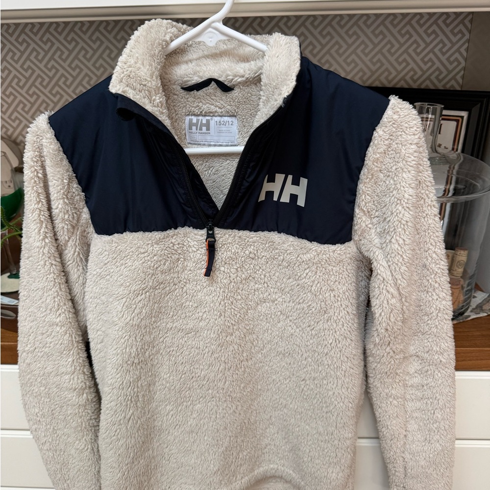 Helly Hansen Men's Zip Up Sweater - Cream and Black